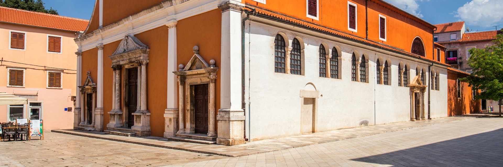 Historic center of the Croatian town of Zadar at the Mediterranean Sea, Church of St.Simeon, Europe.; Shutterstock ID 698125786; Your name (First / Last): Anna Tyler; GL account no.: 65050; Netsuite department name: Online Editorial; Full Product or Project name including edition: destination-image-southern-europe