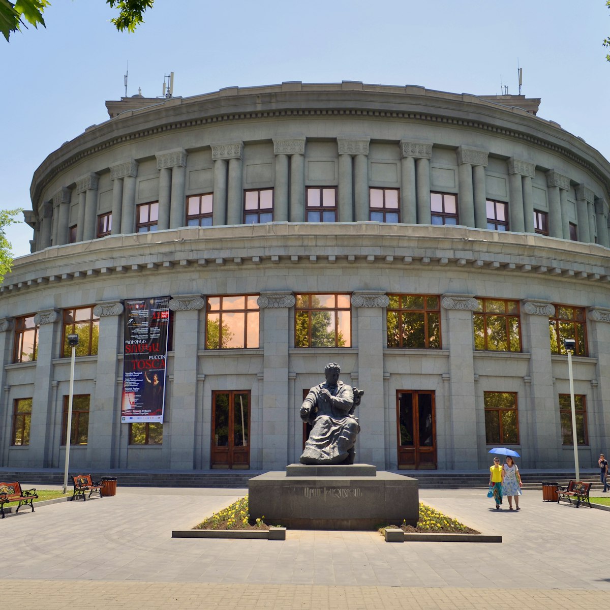 YEREVAN, ARMENIA -  June 30, 2014:Armenian Academic Opera and Ballet Theatre. A. Spendiarova. The city Yerevan has a population of 1 million people; Shutterstock ID 203187289; Your name (First / Last): Gemma Graham; GL account no.: 65050; Netsuite department name: Online Editorial; Full Product or Project name including edition: 100 Cities Guides app image downloads