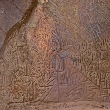 prehistoric art, Edakkal Cave, Ambukutty Mala near Ambalavayal, Batheri, Wayanad, Kerala, India