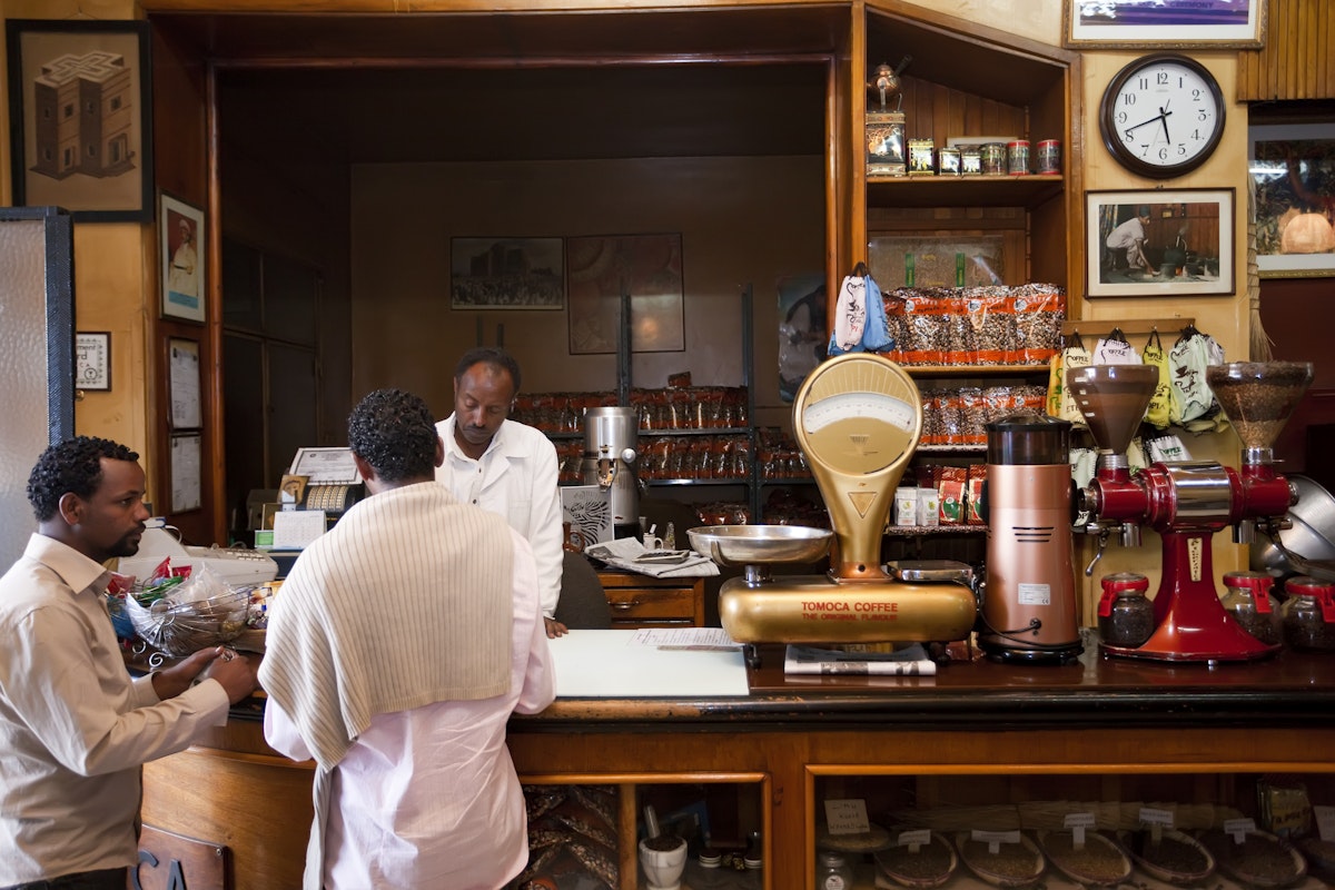 Tomoca coffee shop, Addis Ababa, Ethiopia