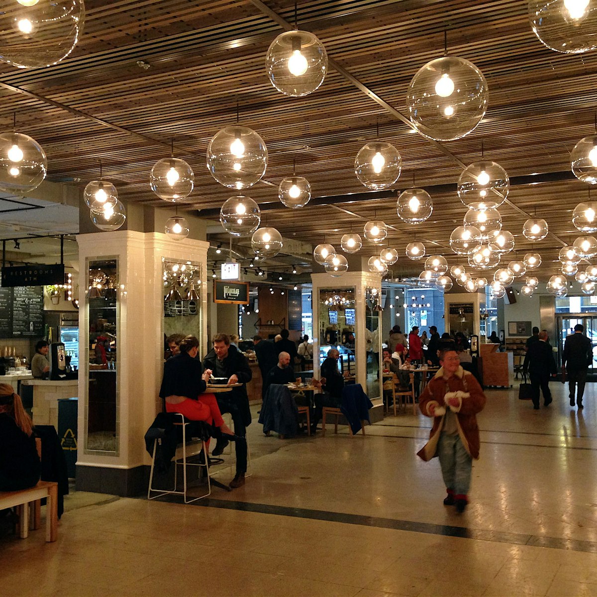 The lantern-adorned Revival Food Hall in Downtown Chicago has seriously upped the city's food-court game.