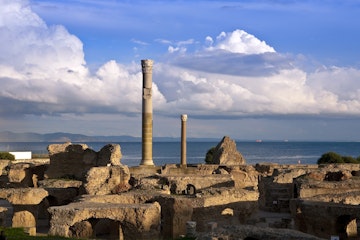 Tunisia, archeological site of Carthage listed as World Heritage by UNESCO, Antonin Thermal baths