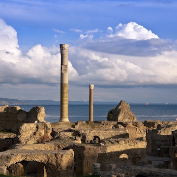 Tunisia, archeological site of Carthage listed as World Heritage by UNESCO, Antonin Thermal baths