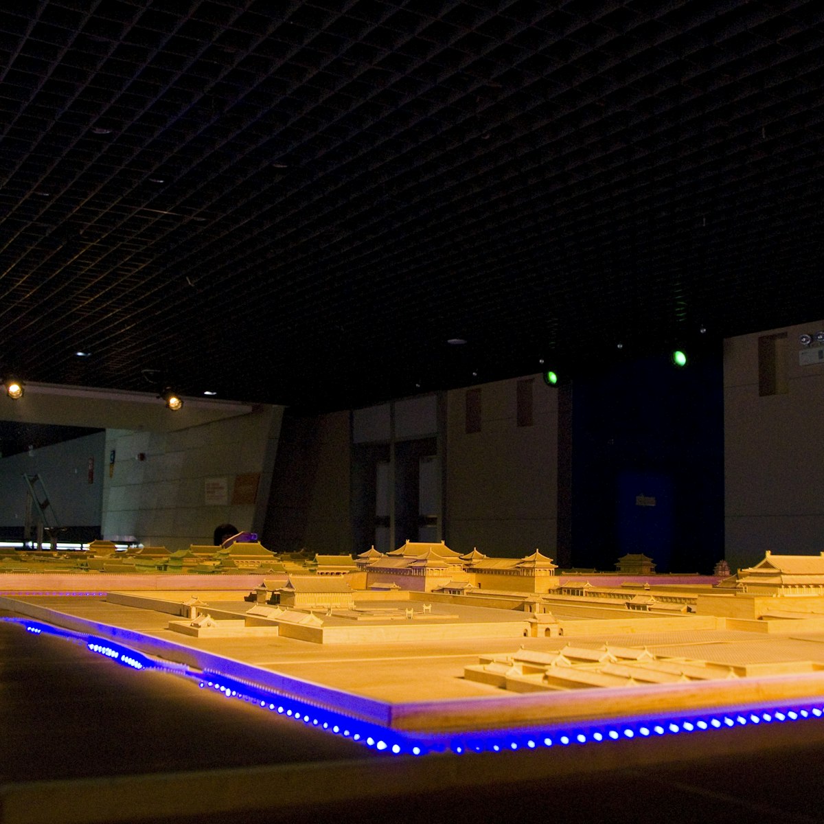 City diorama inside Beijing Planning Exhibition Hall (Beijing Shi Guihua Zhanlanguan)..