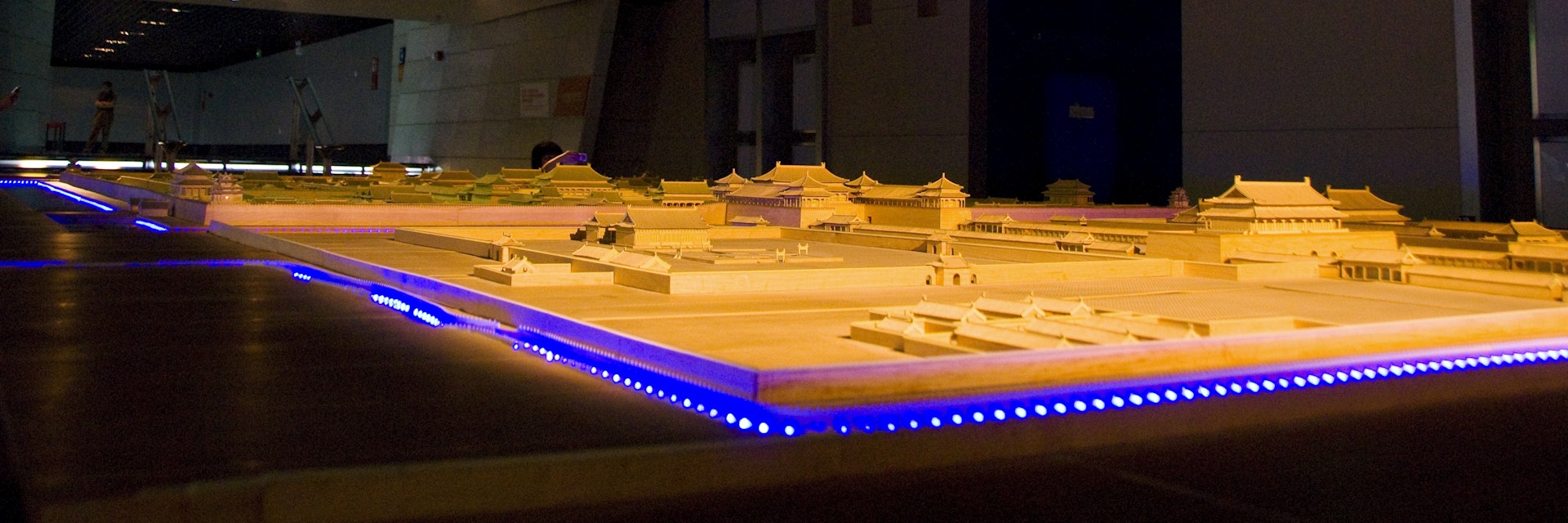 City diorama inside Beijing Planning Exhibition Hall (Beijing Shi Guihua Zhanlanguan)..