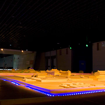 City diorama inside Beijing Planning Exhibition Hall (Beijing Shi Guihua Zhanlanguan)..