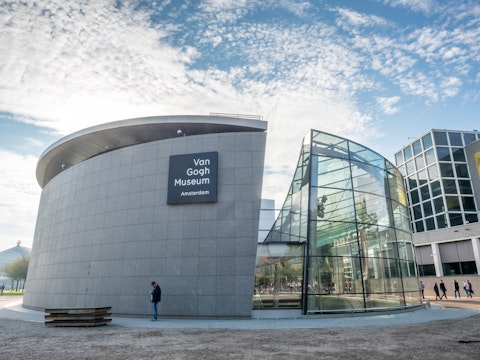 AMSTERDAM - OCTOBER 3: Van Gogh museum building outstanding with design architectured in Amsterdam, Netherlands, on October 3, 2015.; Shutterstock ID 415294189; Your name (First / Last): Daniel Fahey; GL account no.: 65050; Netsuite department name: Online Editorial; Full Product or Project name including edition: Van Gogh Museum POI