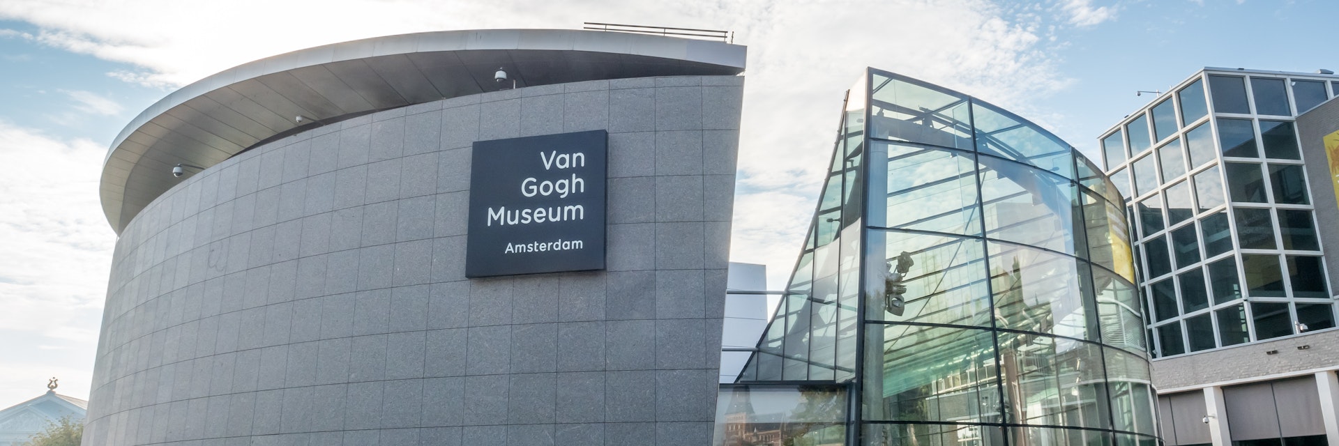 AMSTERDAM - OCTOBER 3: Van Gogh museum building outstanding with design architectured in Amsterdam, Netherlands, on October 3, 2015.; Shutterstock ID 415294189; Your name (First / Last): Daniel Fahey; GL account no.: 65050; Netsuite department name: Online Editorial; Full Product or Project name including edition: Van Gogh Museum POI