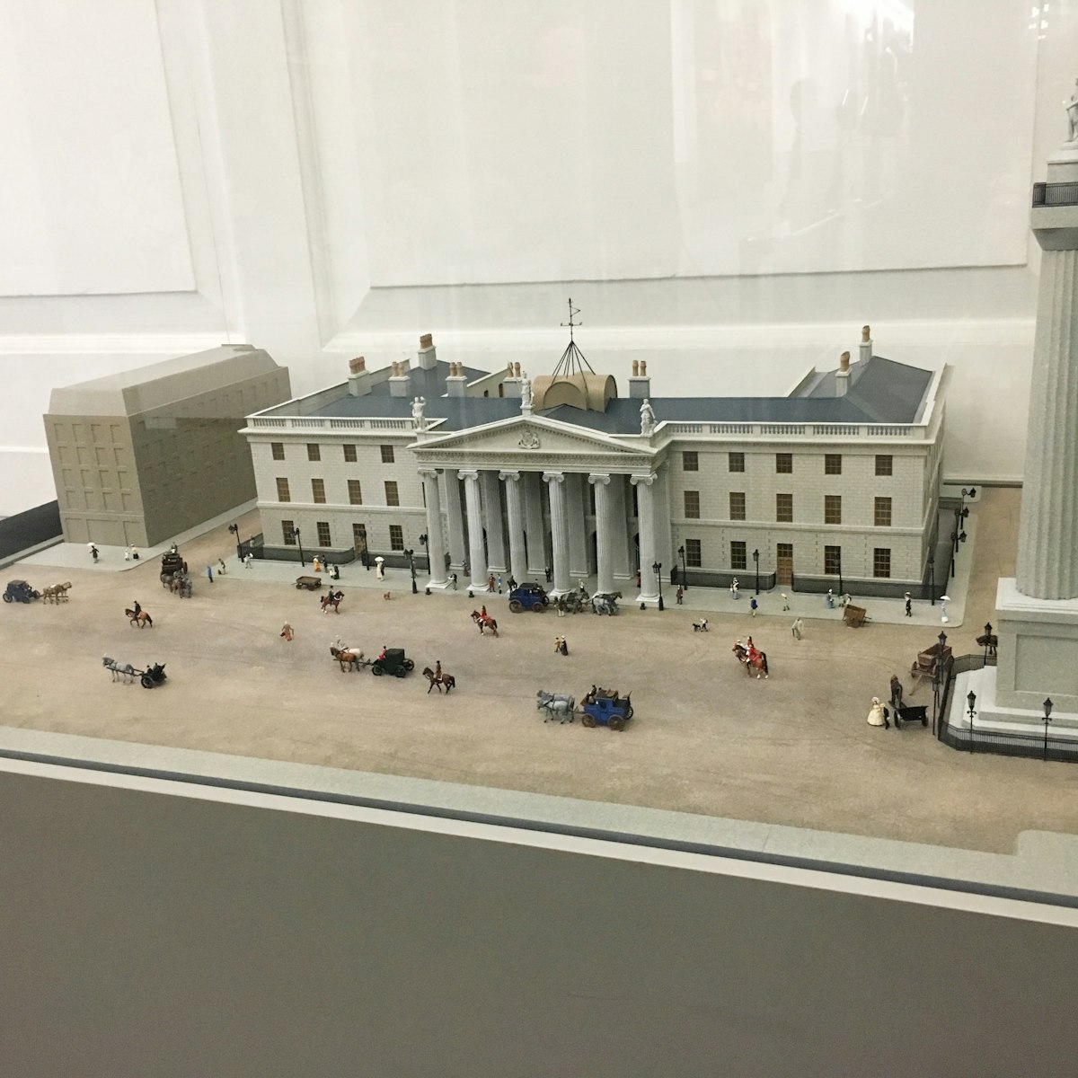 A reproduction of what the GPO looked like in 1916, at the General Post Office.