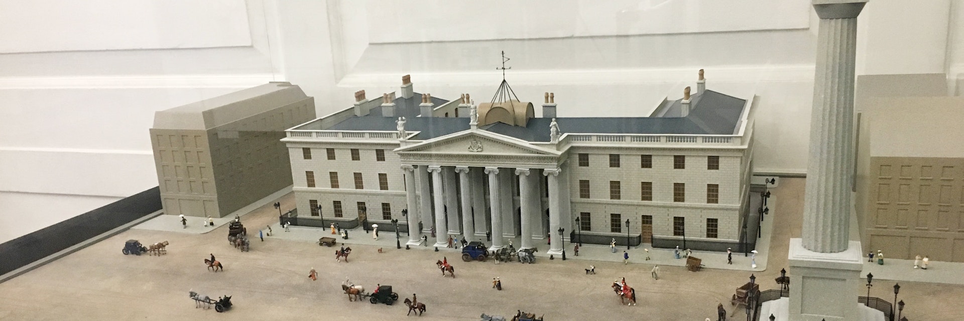 A reproduction of what the GPO looked like in 1916, at the General Post Office.