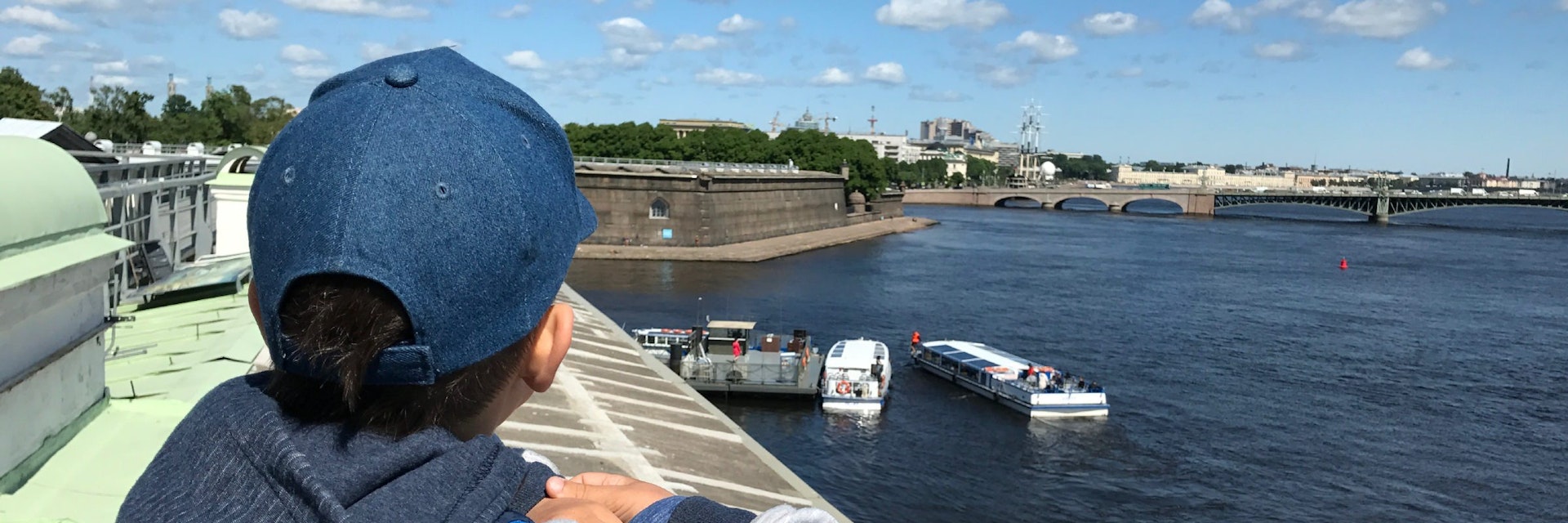 View from the top of Neva Panorama walkway at the Peter & Paul Fortress in St Petersburg.
