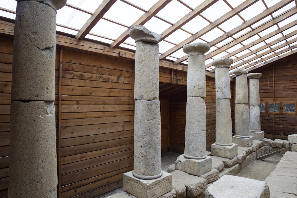 Columns of the Thracian sanctuary of Starosel - Bulgaria
