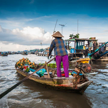 Cai Rang floating market, Can Tho, Vietnam.