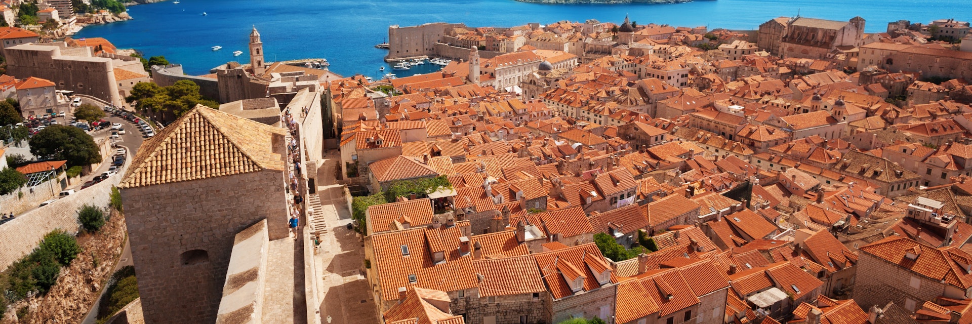 Old town of Dubrovnik with Lokrum island on background with red roofs; Shutterstock ID 151850840; Your name (First / Last): Josh Vogel; Project no. or GL code: 56530; Network activity no. or Cost Centre: Online-Design; Product or Project: 65050/7529/Josh Vogel/LP.com Destination Galleries