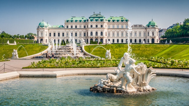 Beautiful view of famous Schloss Belvedere, built by Johann Lukas von Hildebrandt as a summer residence for Prince Eugene of Savoy, in Vienna, Austria; Shutterstock ID 249139849; Your name (First / Last): Josh Vogel; Project no. or GL code: 56530; Network activity no. or Cost Centre: Online-Design; Product or Project: 65050/7529/Josh Vogel/LP.com Destination Galleries