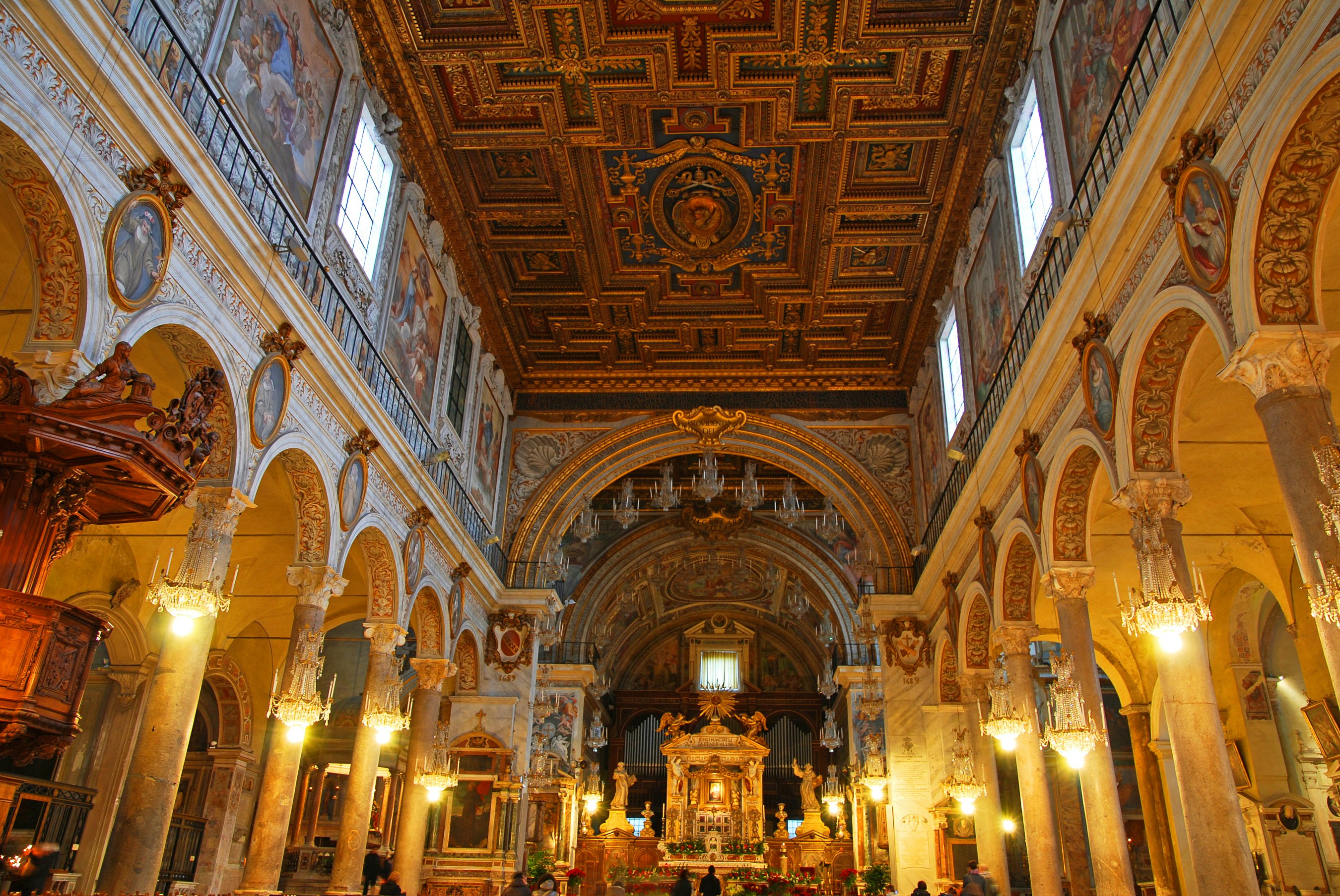 Rome  Santa Maria in Aracoeli  Basilica interior at the Vittoriano; Shutterstock ID 98175971; Your name (First / Last): Josh Vogel; Project no. or GL code: 56530; Network activity no. or Cost Centre: Online-Design; Product or Project: 65050/7529/Josh Vogel/LP.com Destination Galleries