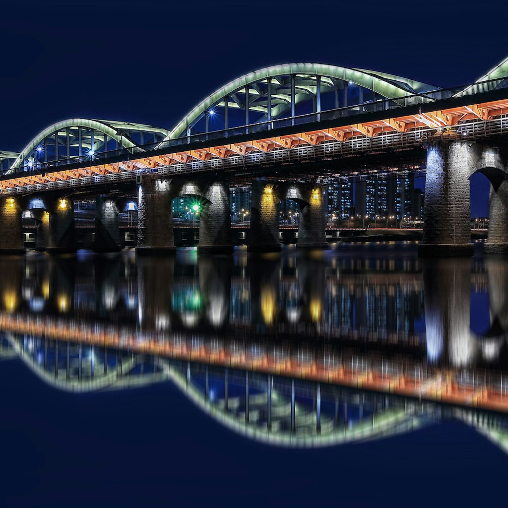 a part of Han river bridge in Seoul, Korea
