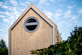 Hello Wood's Kabinka cabin is the design studio's first flat-pack design © Zsuzsa Darab
