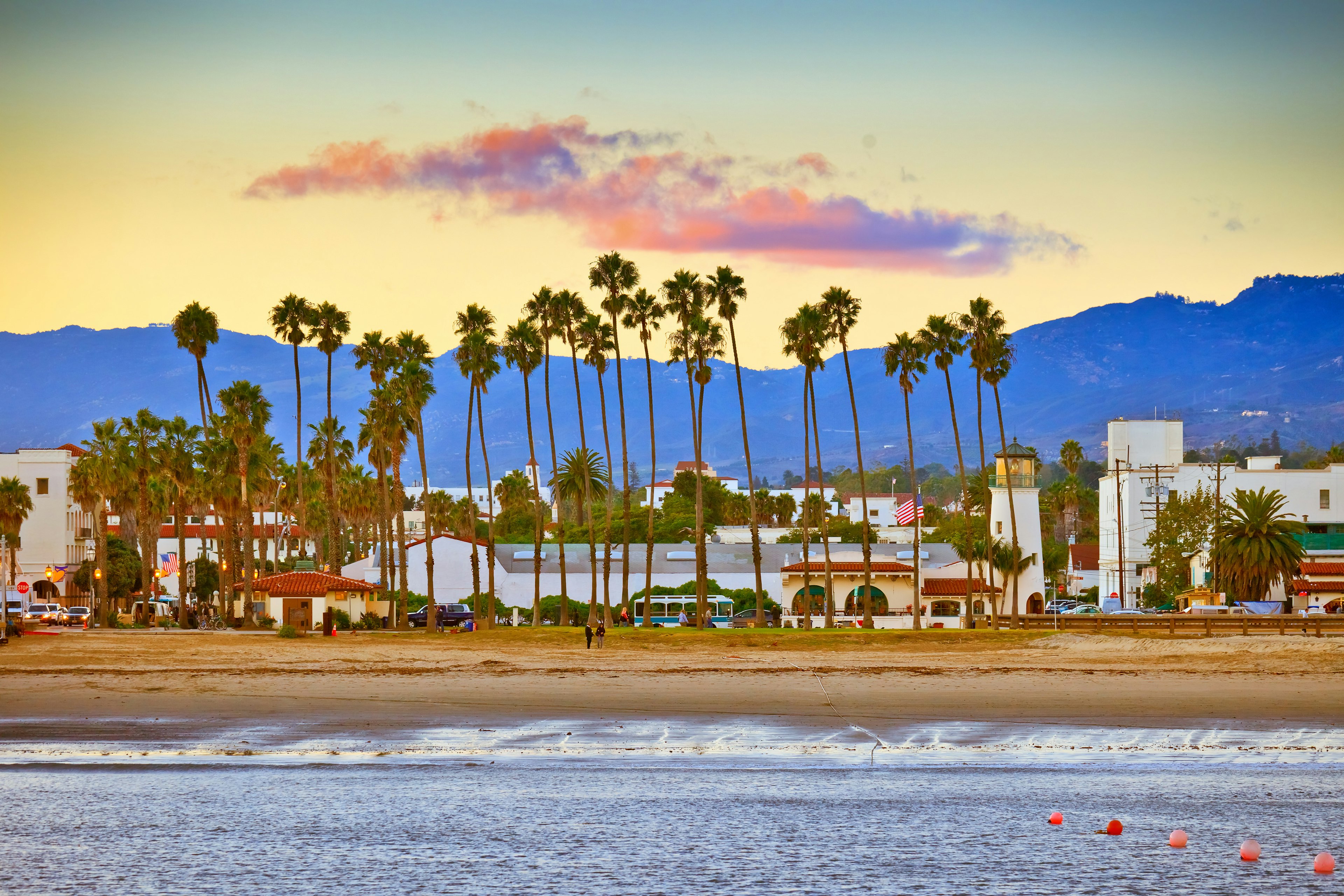 View of Santa Barbara from Stearns Wharf