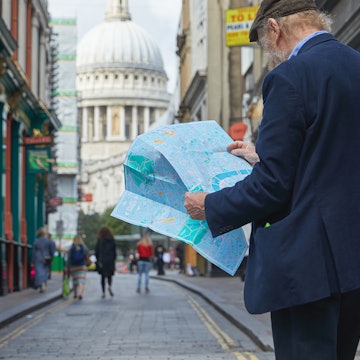 The map will take you to interesting spots in London.