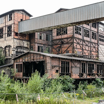 Nature is slowly conquering the now-empty buildings of Lower Vítkovice.