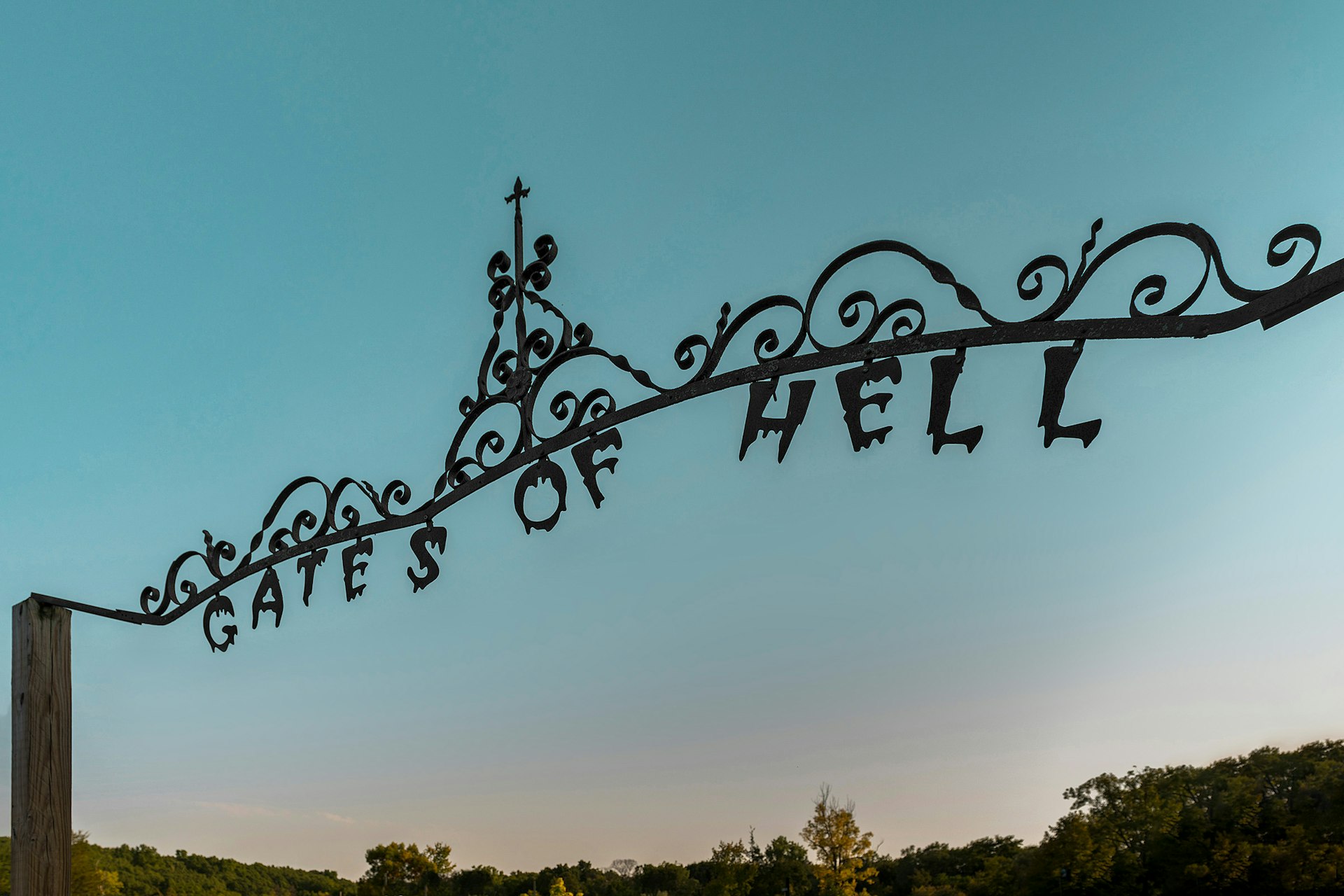 Gates of Hell sign