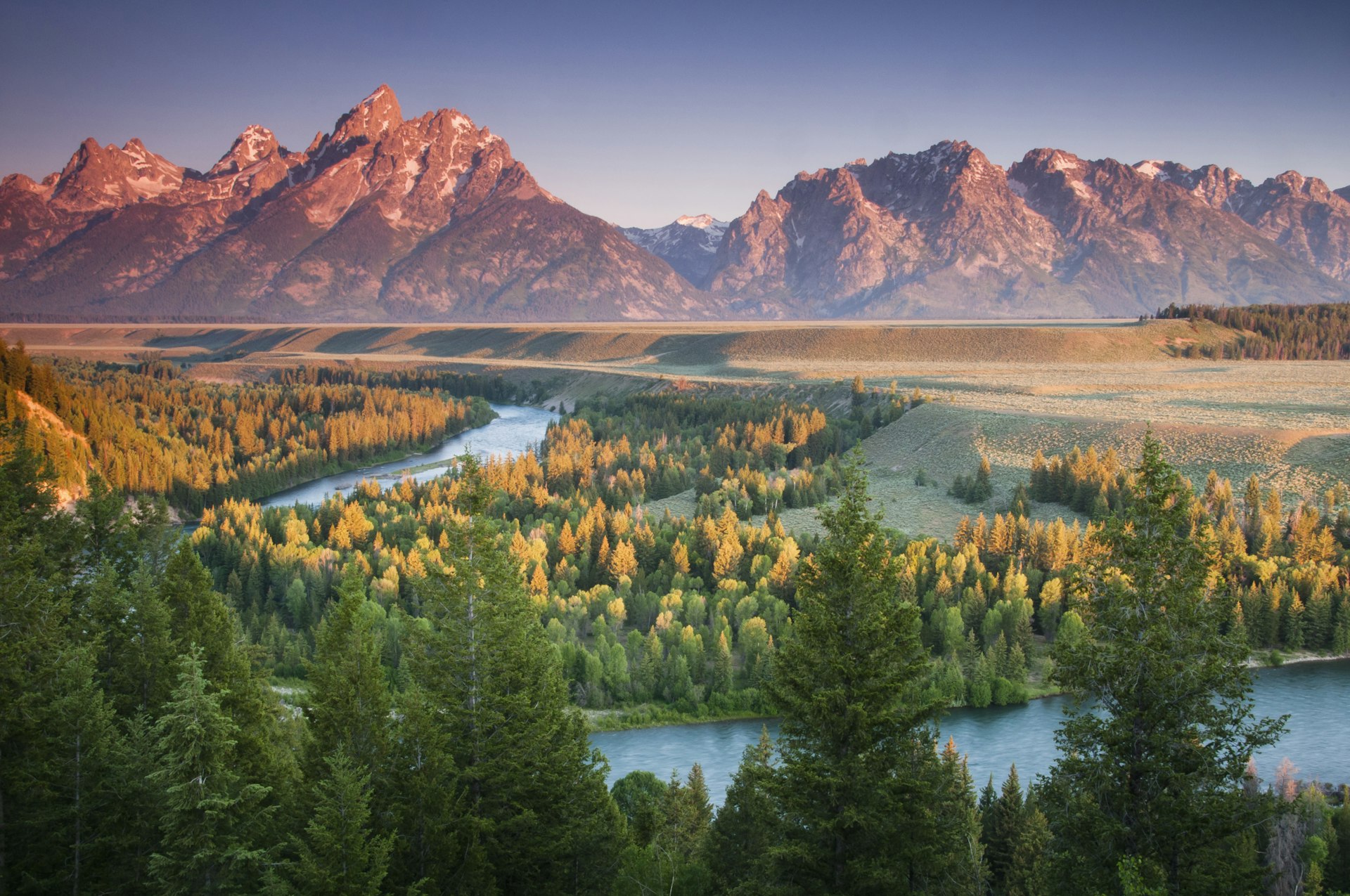 500px Photo ID: 59908268 - Grand tetons from Snake river overlook