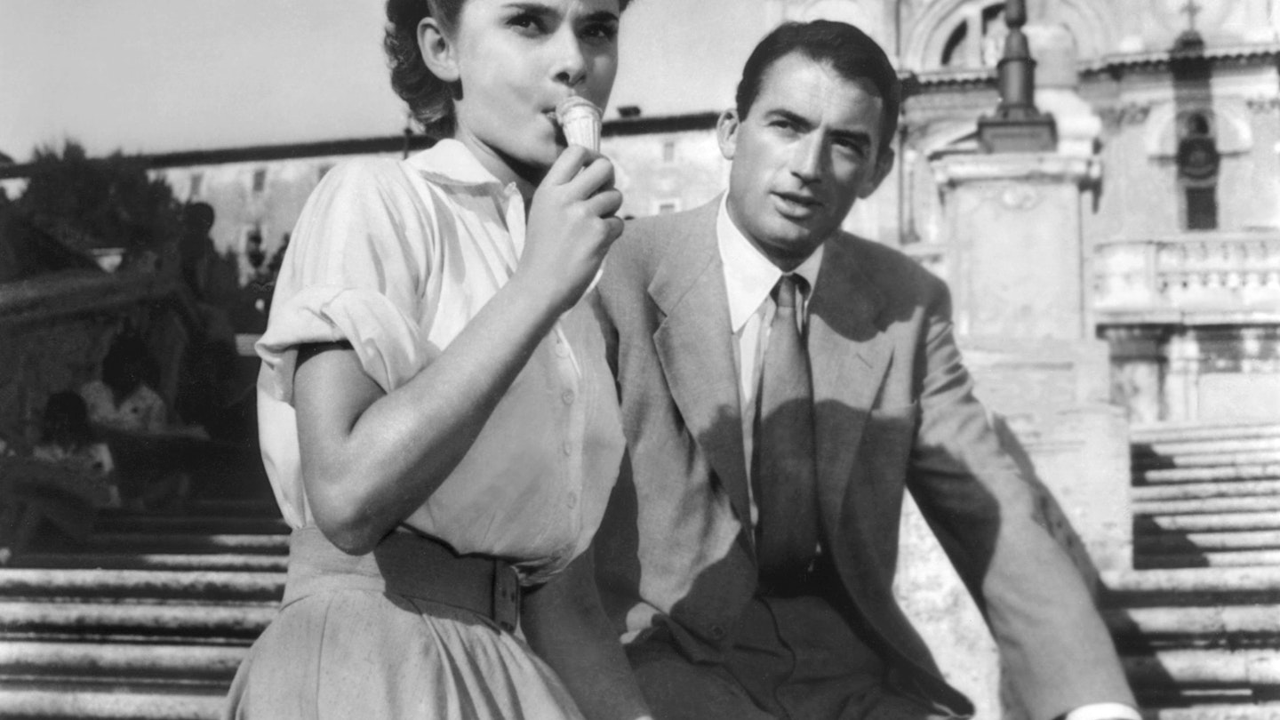 F4PBWD Audrey Hepburn, Gregory Peck / Roman Holiday 1953 directed by William Wyler