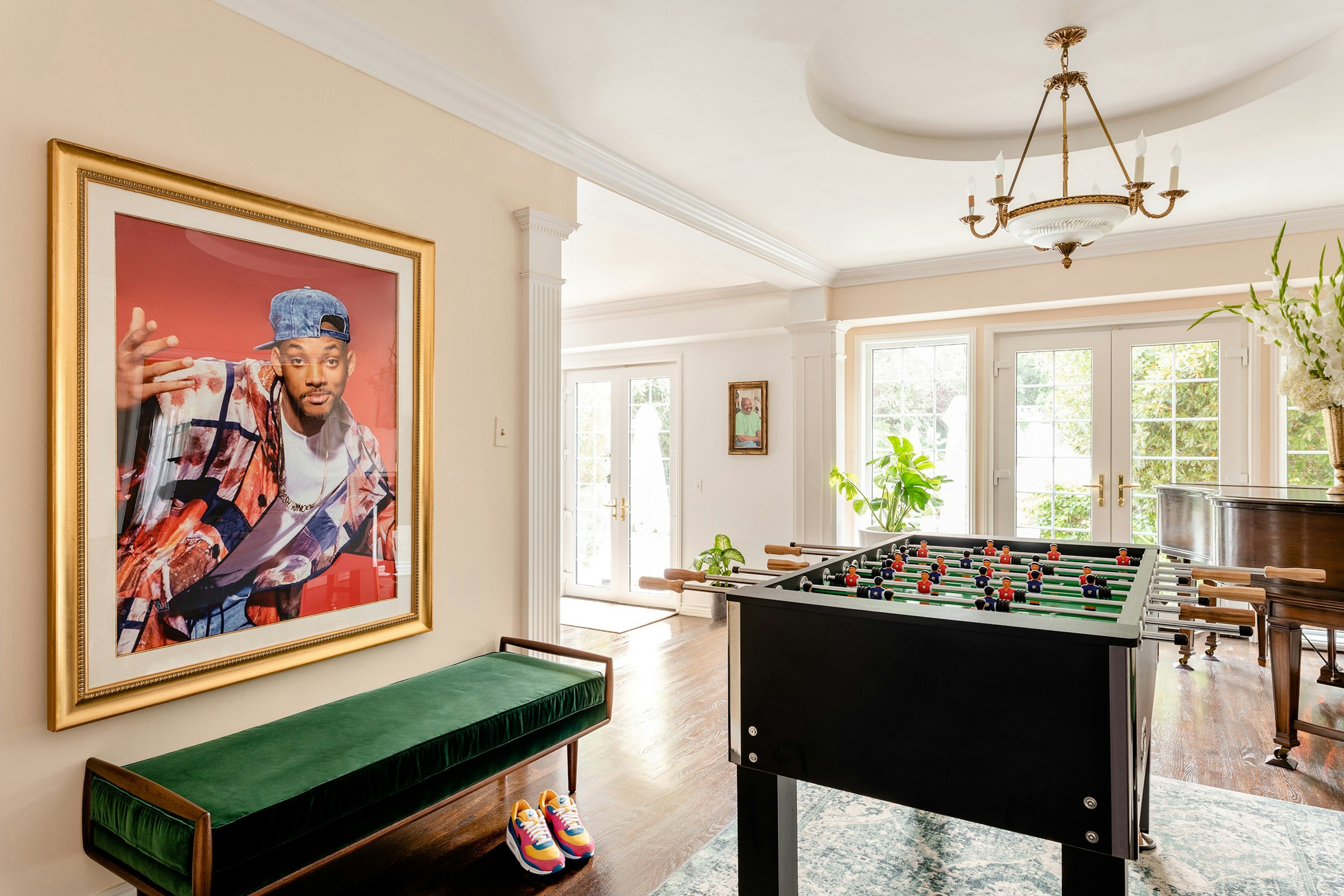 The dining room at the Fresh Prince of Bel Air mansion