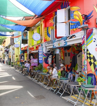 January 30, 2019: Haji Lane in the Kampong Glam quarter, which is famous for its cafes, restaurants and shops.