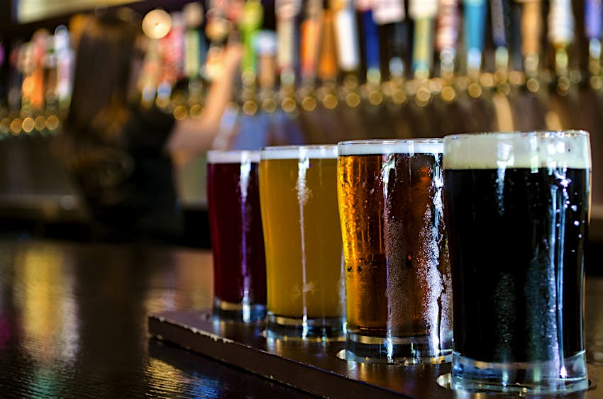 Flight of Craft Beer Flight of Craft Beer