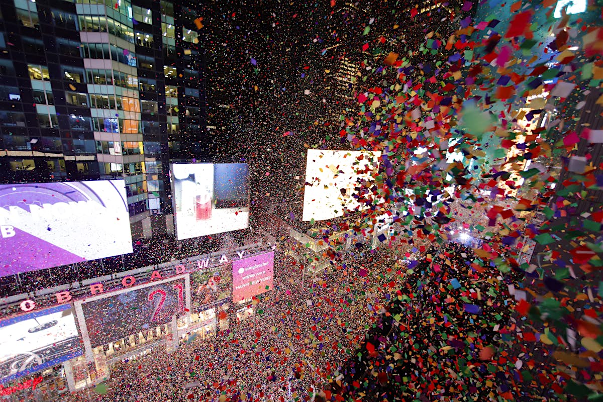 NYC's Times Square welcomes back NYE revelers