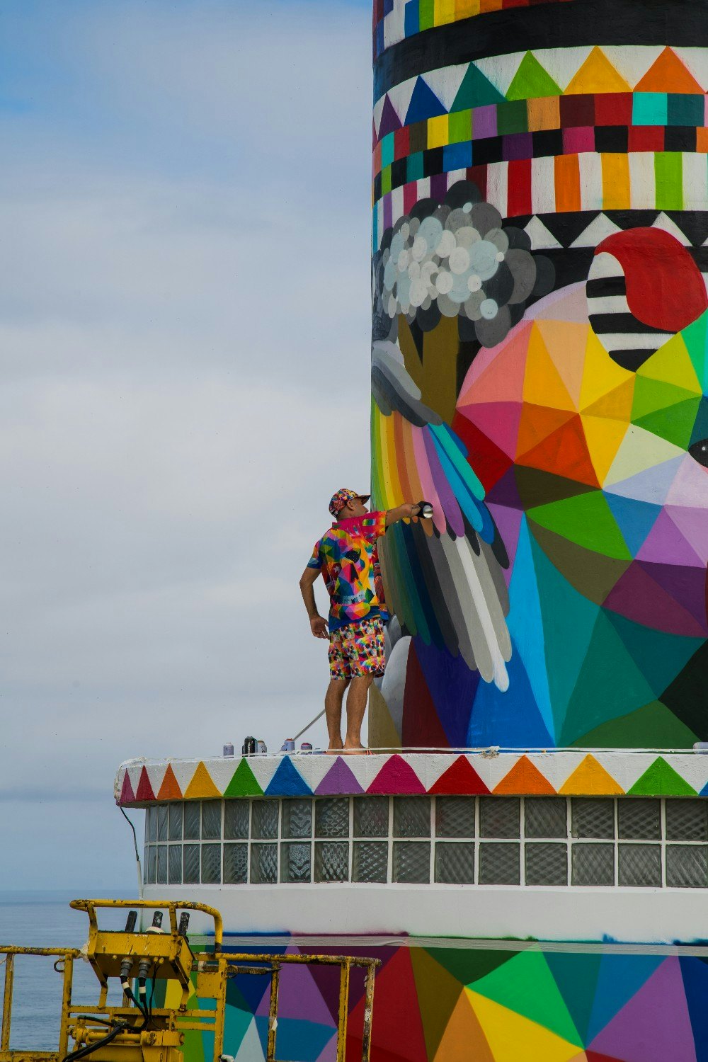 The Faro de Ajo lighthouse in Spain with a new vibrant makeover