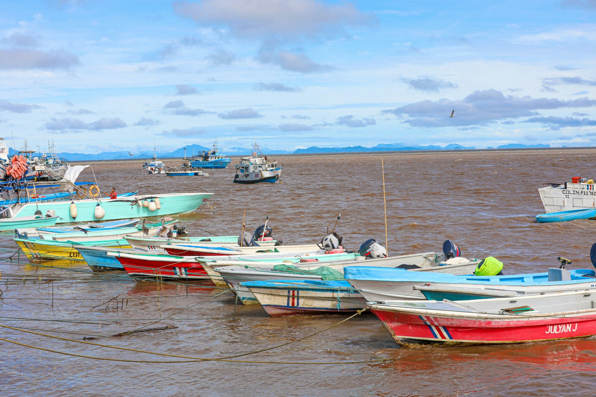 Boats on San Lucas Island in Costa Rica