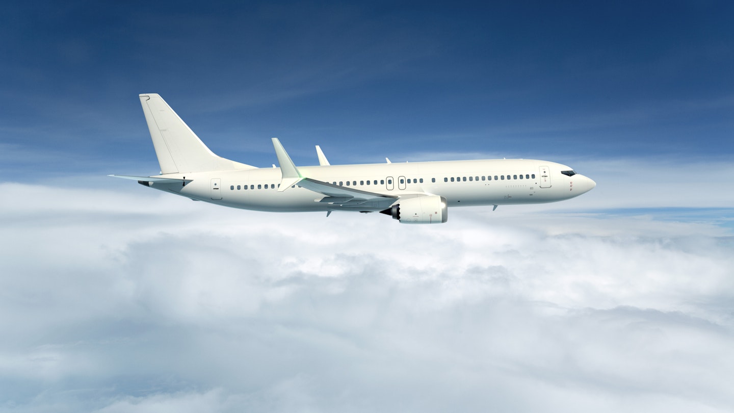3D illustration of a commercial Aircraft
