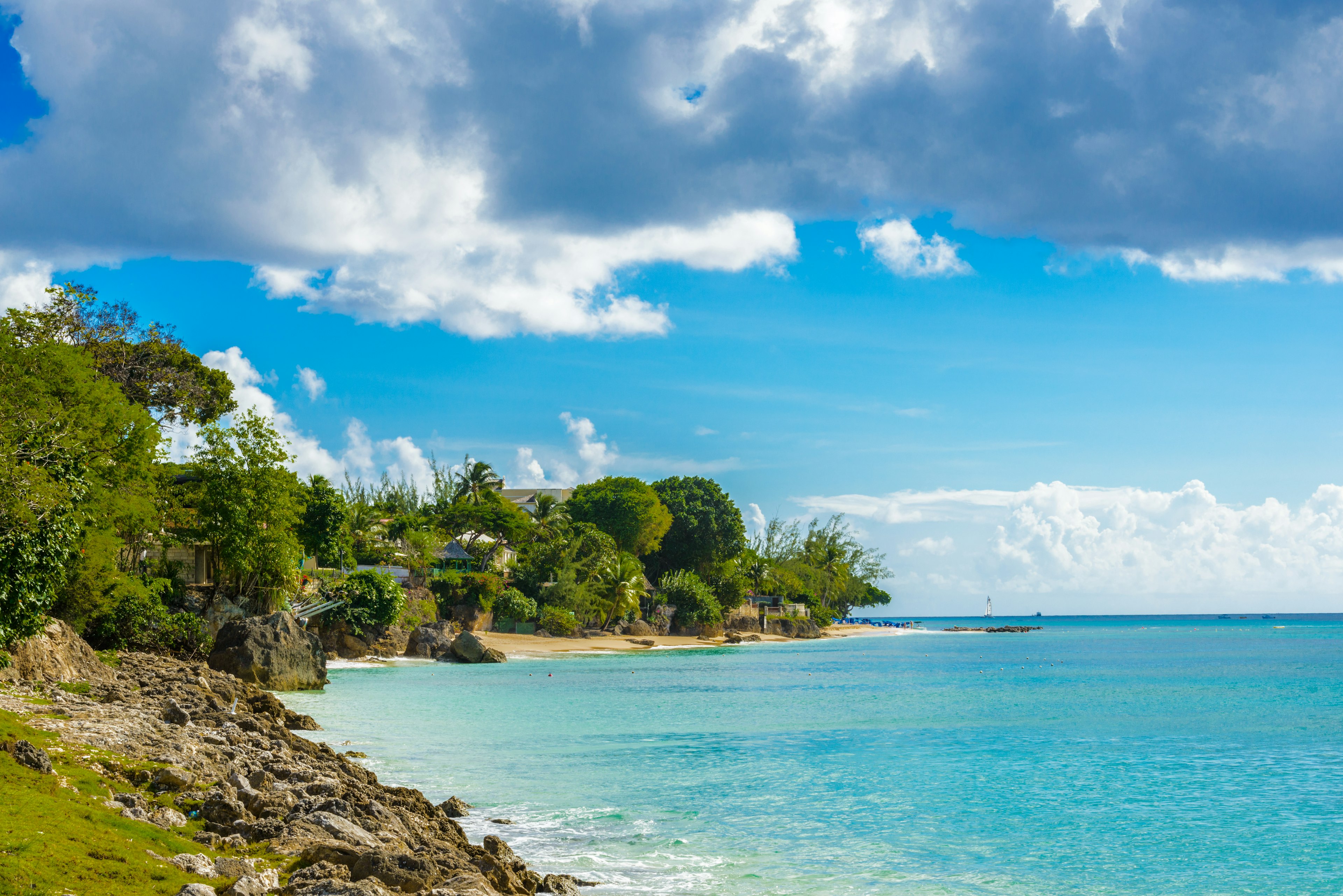 Coast of the Carribean Sea in Bridgetown.