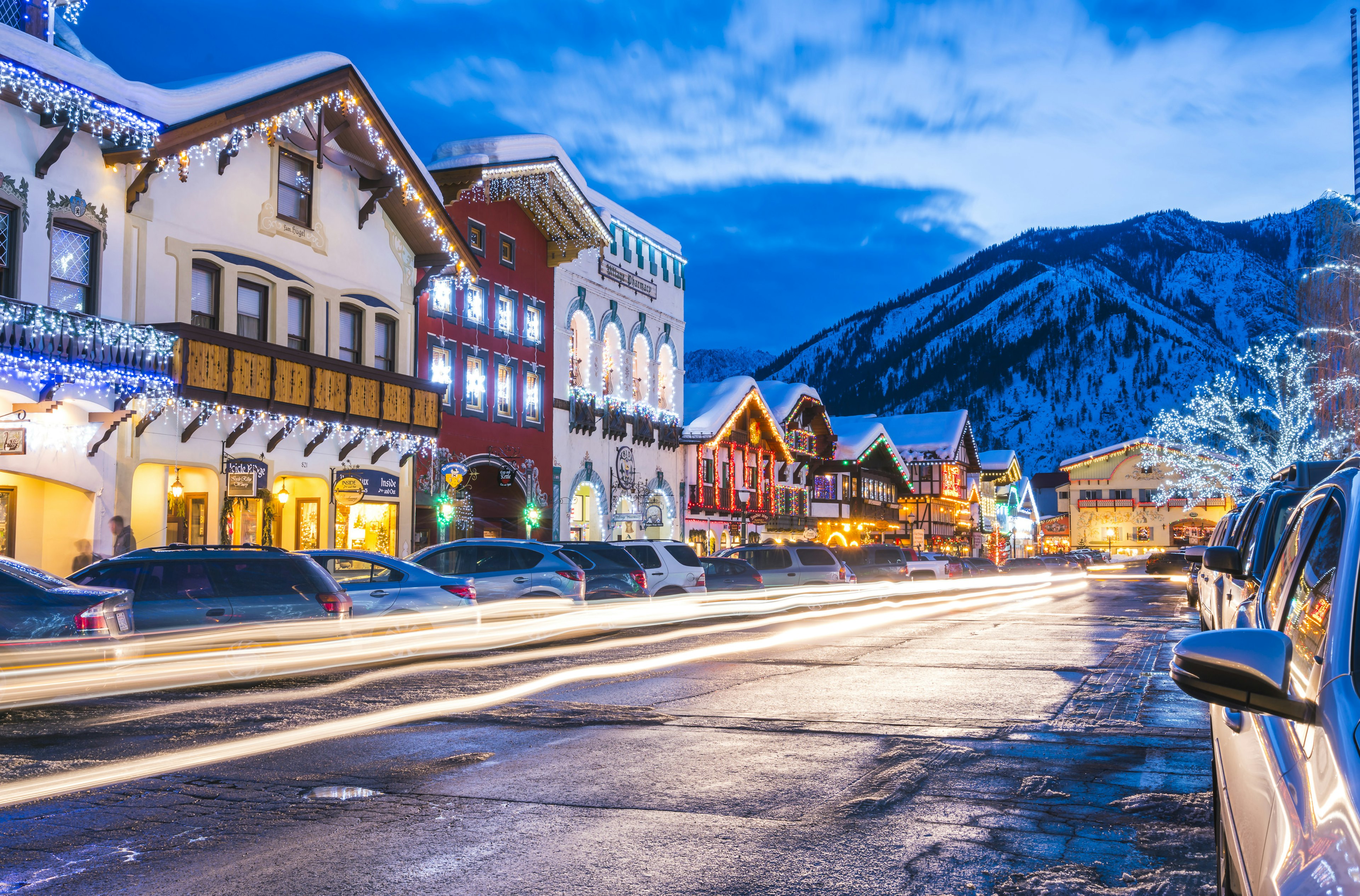 Leavenworth on a winter's evening