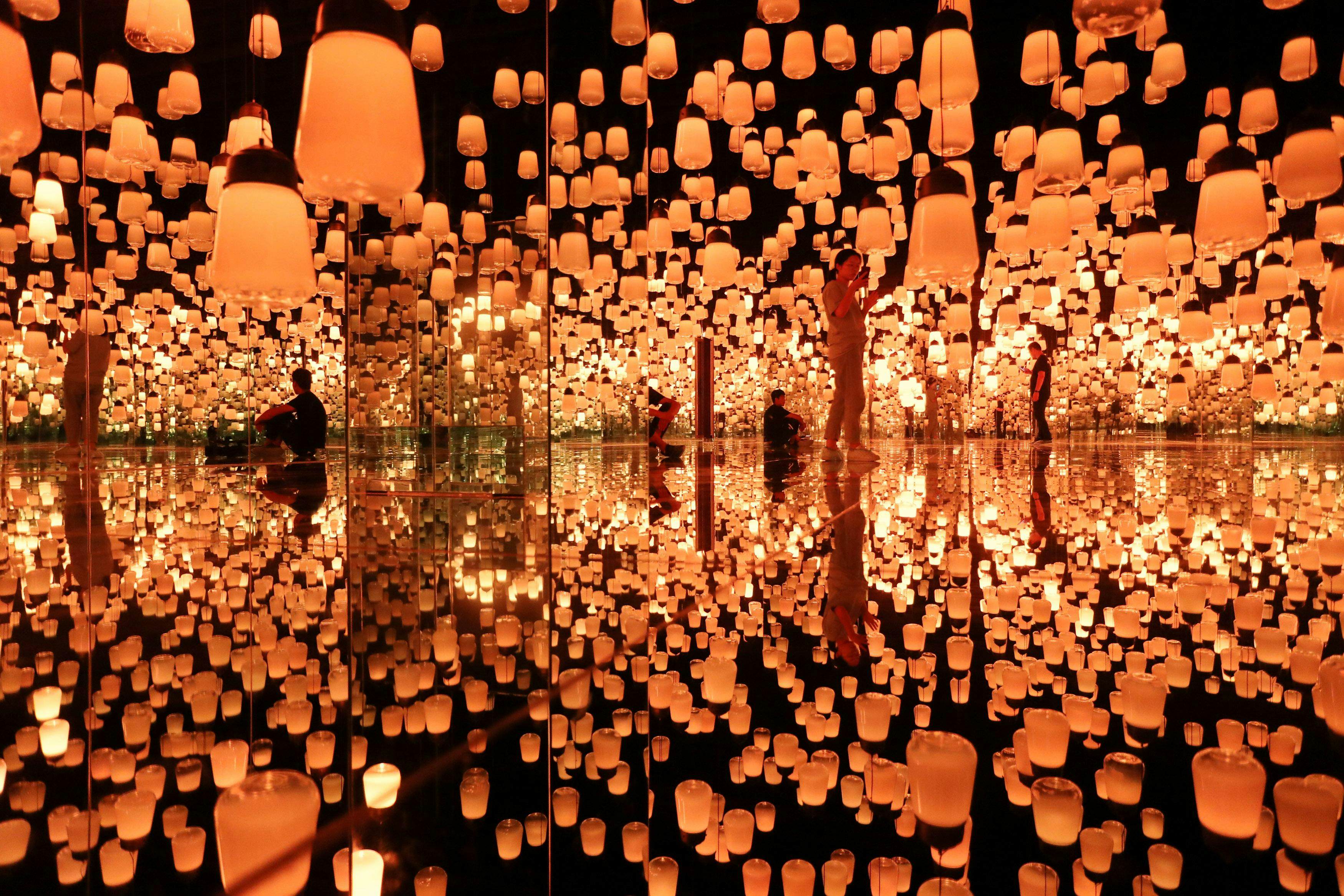 Tokyo art collective is bringing its popular light installations to Europe