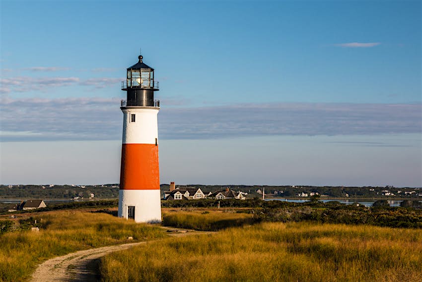 A lighthouse in Nantucket