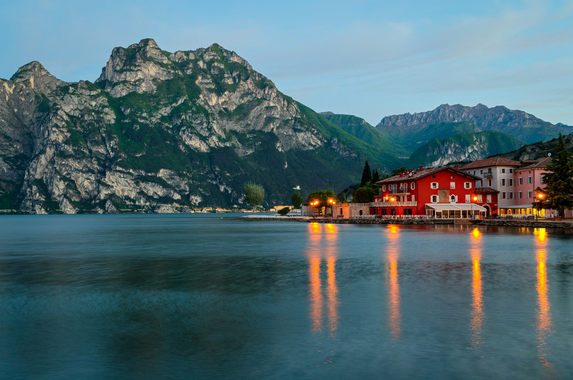 Lake Garda, Town of Torbole (Trentino, Italy) at early morning