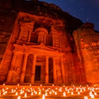 Petra at night.