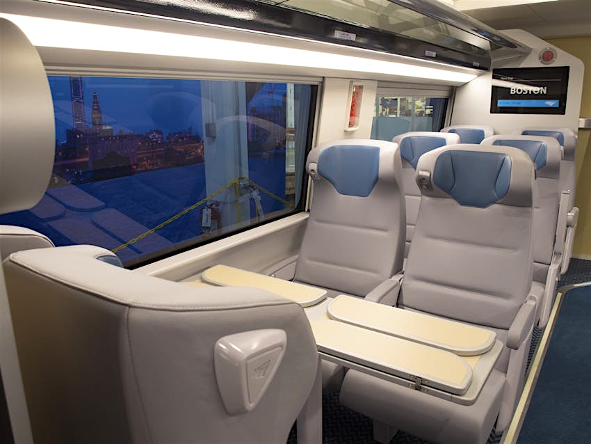 Amtrak unveils new high-speed, low-carbon trains with sleek extras