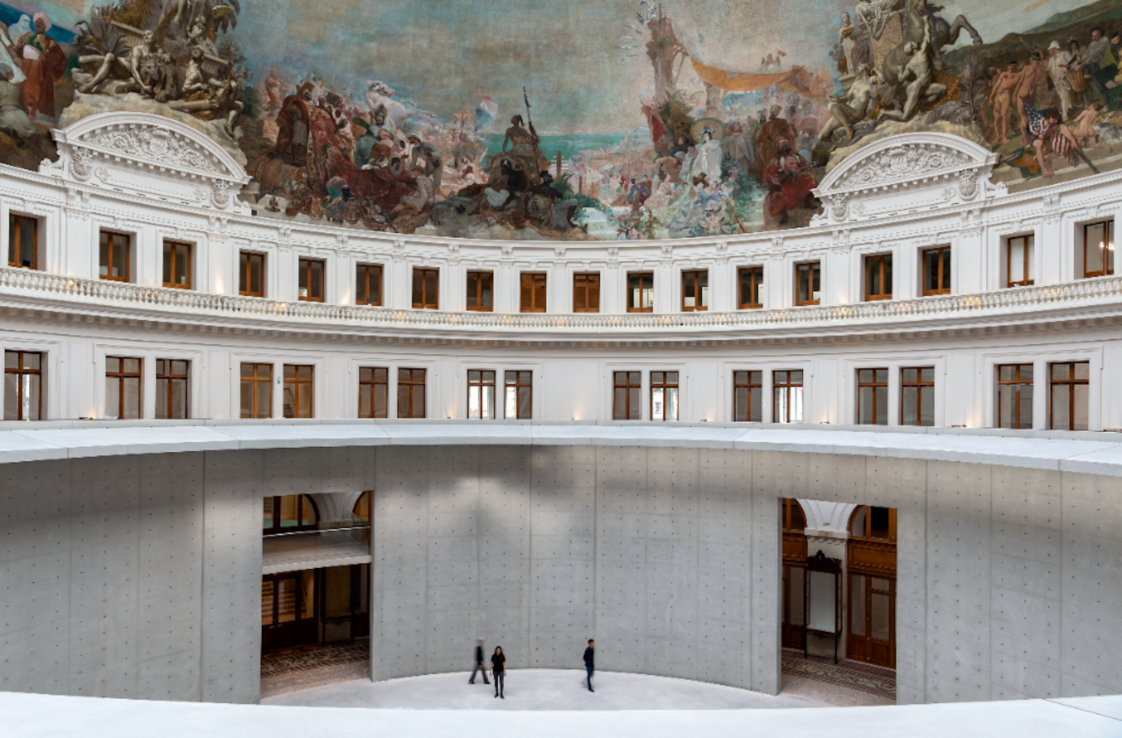 The interior of the Bourse de Commerce in Paris