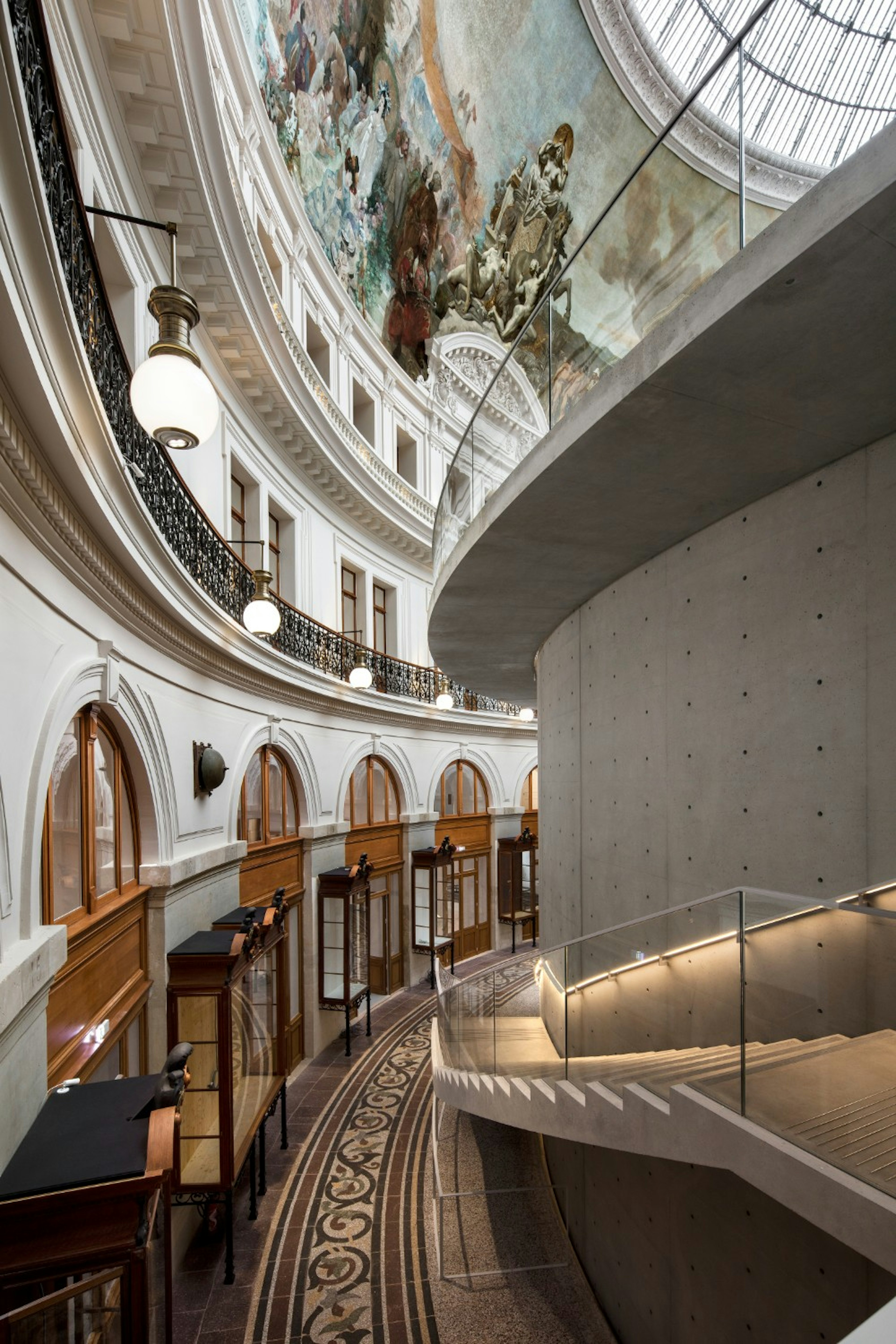 The interior of the Bourse de Commerce in Paris