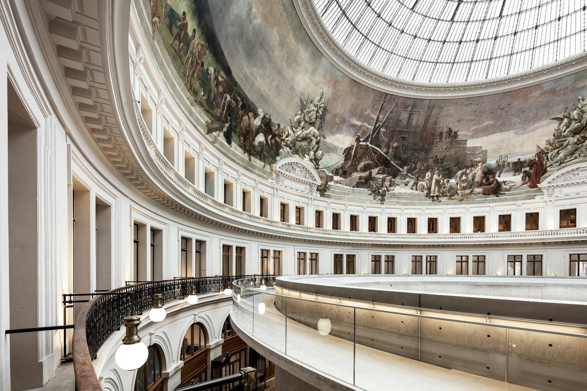 The interior of the Bourse de Commerce in Paris