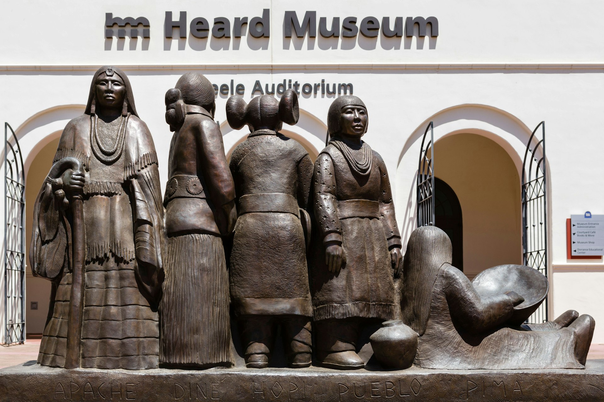 Statues outside the Heard Museum of Native Cultures and Art