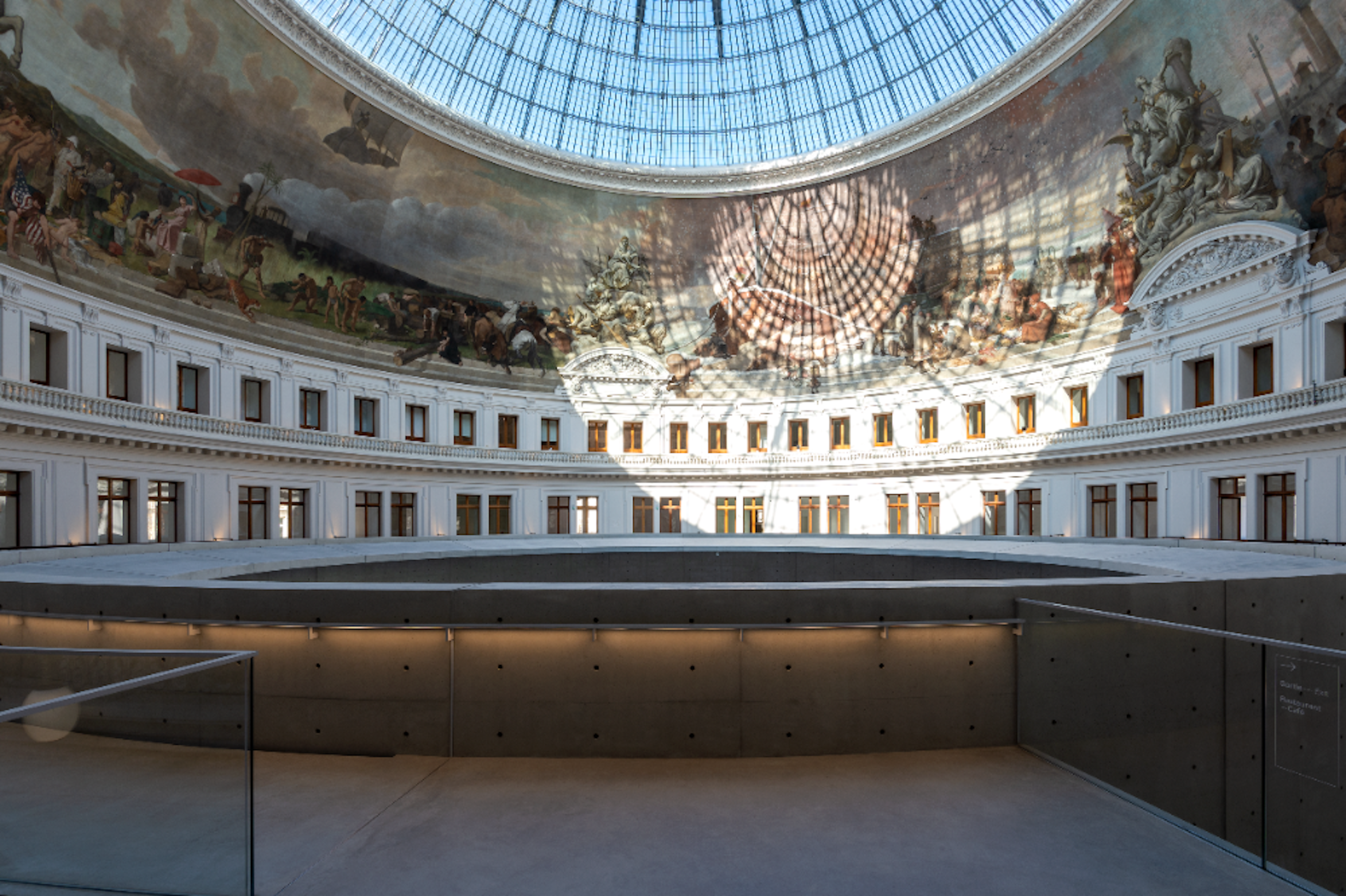 The interior of the Bourse de Commerce in Paris