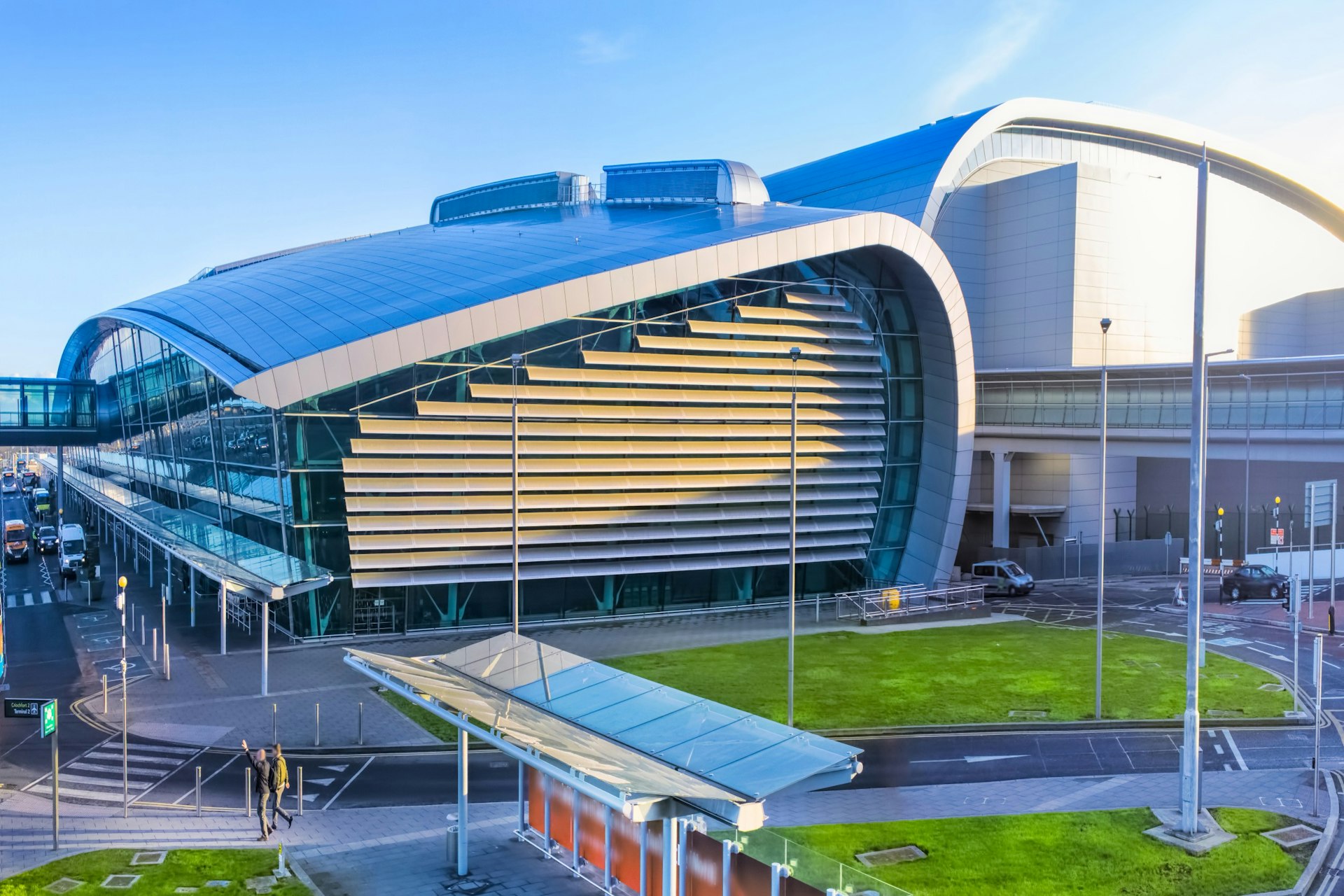 The exterior of Dublin Airport