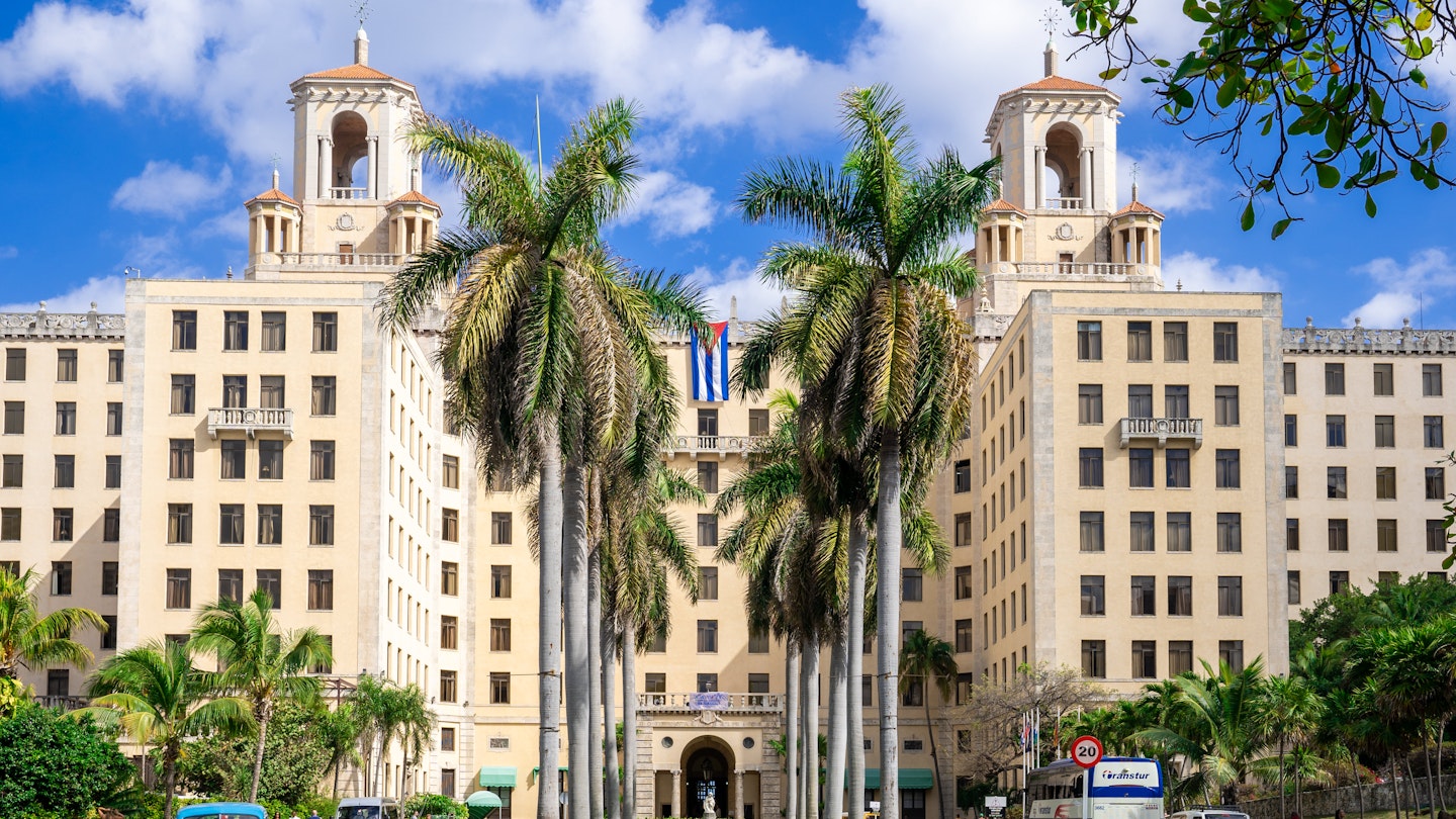 December 31, 2018: Exterior of the Hotel Nacional de Cuba.