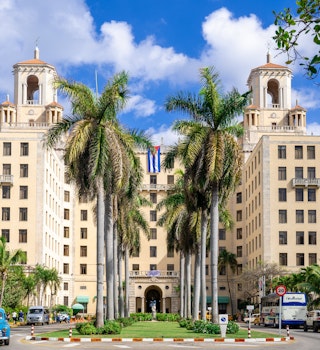 December 31, 2018: Exterior of the Hotel Nacional de Cuba.